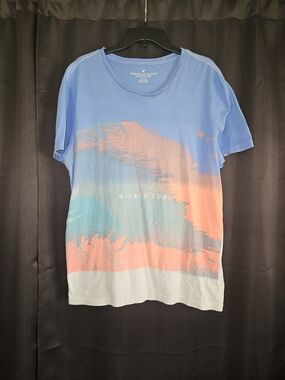 American Eagle Blue Wicked Cool Graphic Tee Size XL